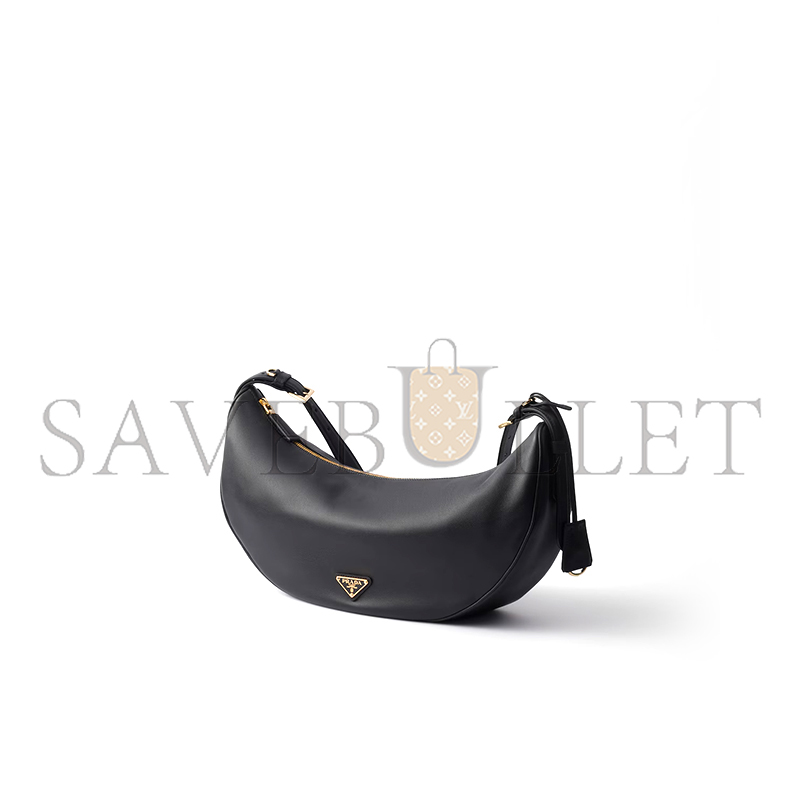 PRADA DEMI-LUNE LARGE LEATHER SHOULDER BAG 1BC255 (42*19.5*8.5cm)